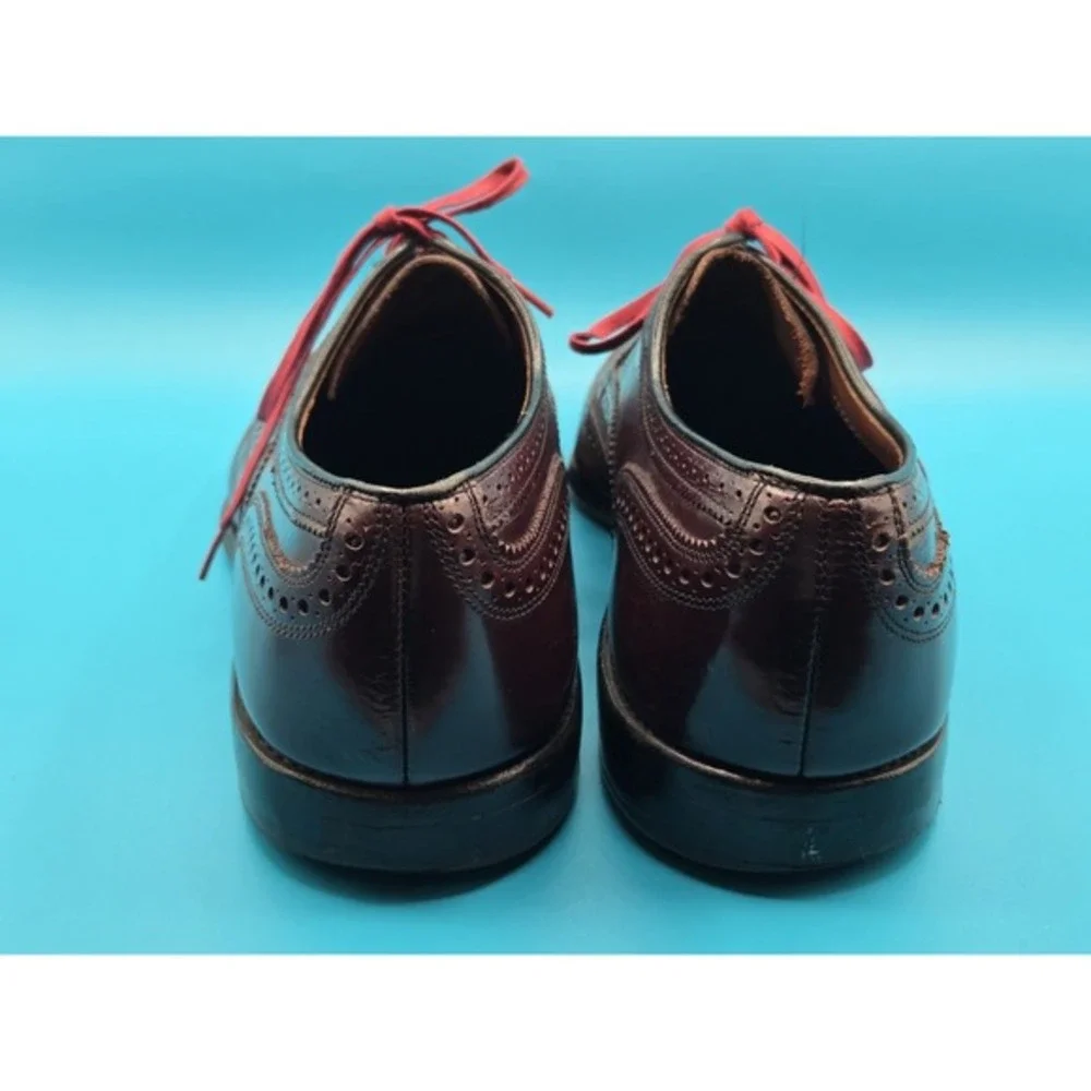 Allen Edmonds McAllister Shoes Burgundy Men Size 12 C Made USA Businessman Dress